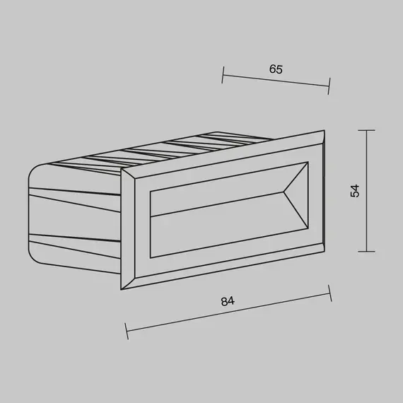 LED Осветител за вграждане в стена Bosca O045SL-L3B3K Maytoni 3W 3000K | Osvetlenieto.bg