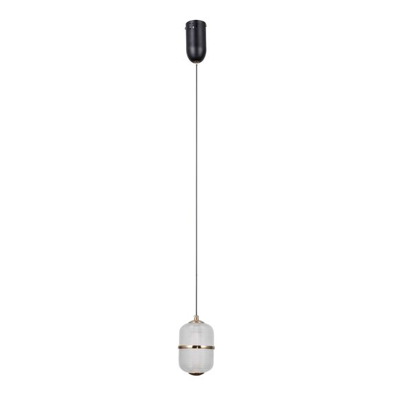 LED Пендел Alani PND-34375-1-BK Italux 6W 3000K | Osvetlenieto.bg
