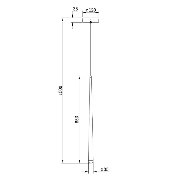 LED Пендел Cascade MOD132PL-L6BSK Maytoni 6W 2600K-3500K | Osvetlenieto.bg