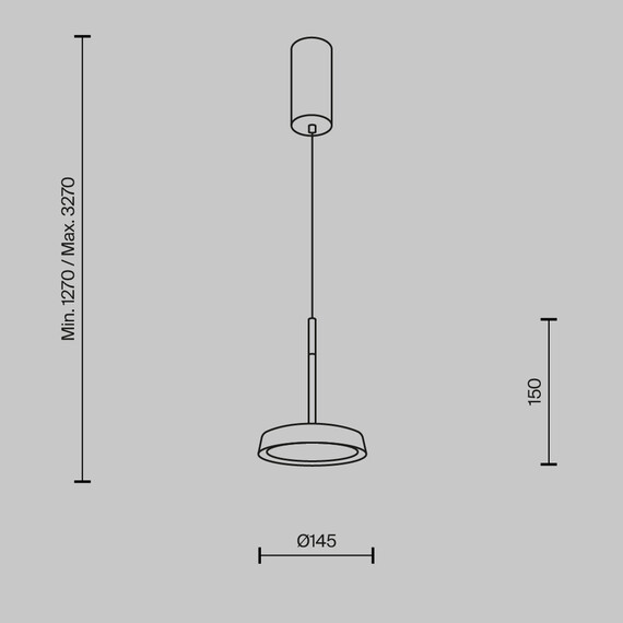 LED Пендел El MOD041PL-L15G3K Maytoni 12W 3000K | Osvetlenieto.bg