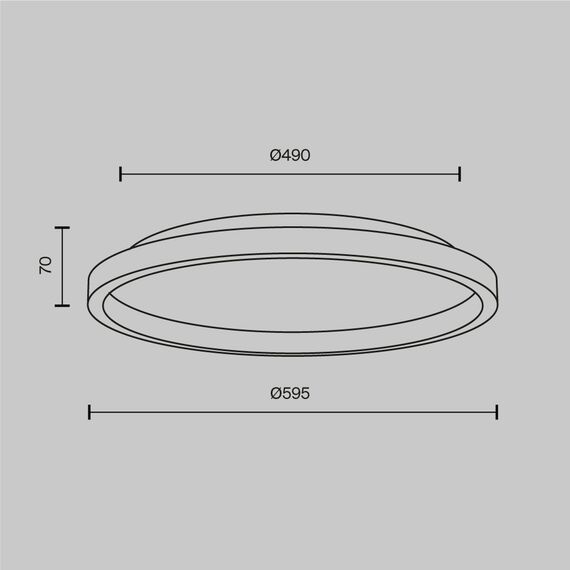 LED Плафон Orign MOD311CL-L40B3K Maytoni 40W 3000K | Osvetlenieto.bg
