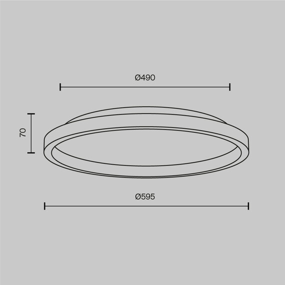 LED Плафон Orign MOD311CL-L40B3K Maytoni 40W 3000K | Osvetlenieto.bg
