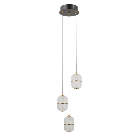 LED Полилей Alani PND-34375-3-BK Italux 15W 3000K | Osvetlenieto.bg