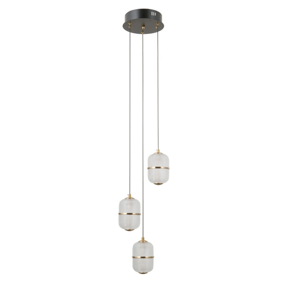 LED Полилей Alani PND-34375-3-BK Italux 15W 3000K | Osvetlenieto.bg