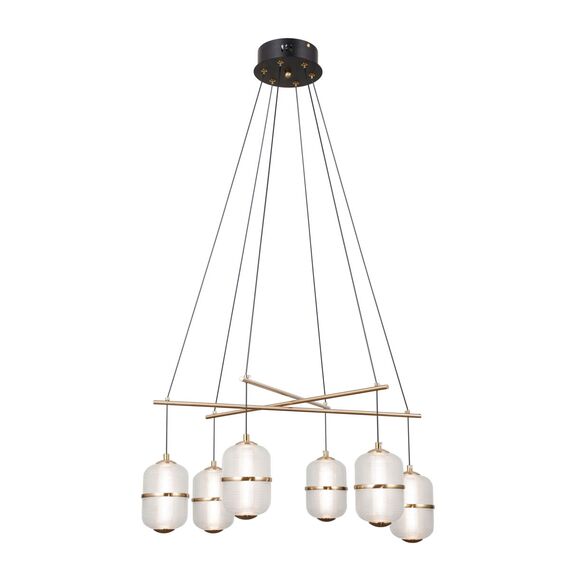LED Полилей Alani PND-34375-6-BK Italux 32W 3000K | Osvetlenieto.bg