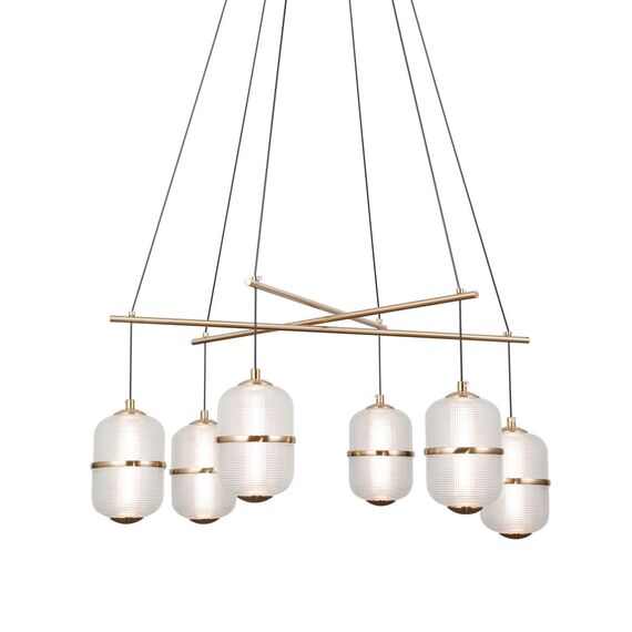 LED Полилей Alani PND-34375-6-HBR Italux 32W 3000K | Osvetlenieto.bg