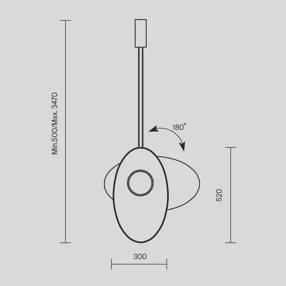 LED Полилей Evolution MOD396PL-L10W3K Maytoni 9W 3000K | Osvetlenieto.bg