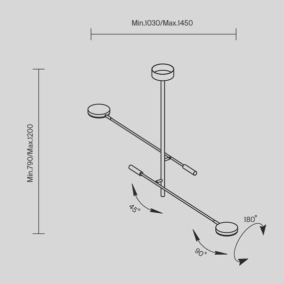 LED Полилей Fad MOD070CL-L15B3K1 Maytoni 15W 3000K | Osvetlenieto.bg