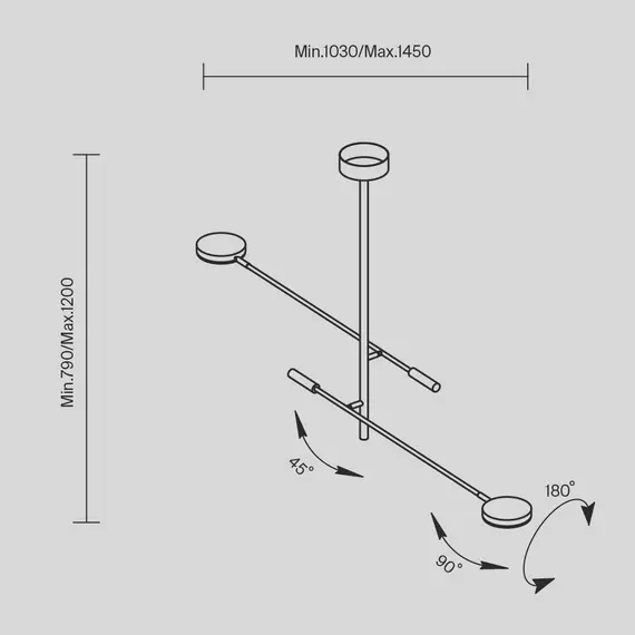 LED Полилей Fad MOD070CL-L15B3K1 Maytoni 15W 3000K | Osvetlenieto.bg
