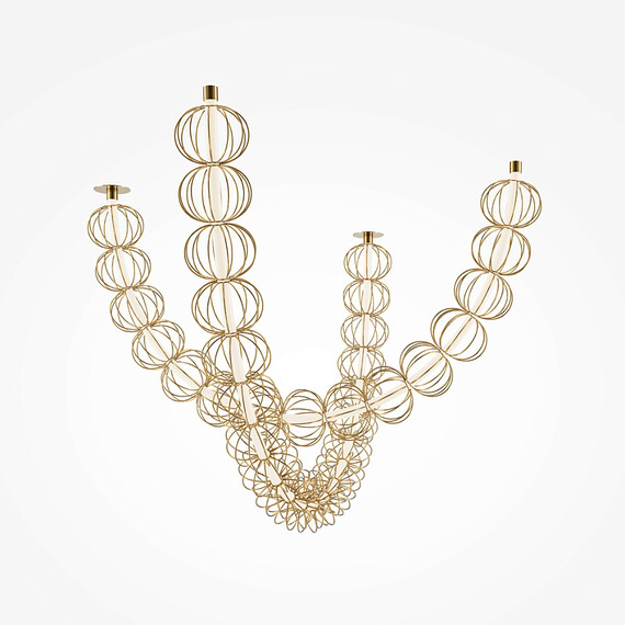 LED Полилей Golden Cage MOD216PL-L42G3K Maytoni 117W 3000K | Osvetlenieto.bg