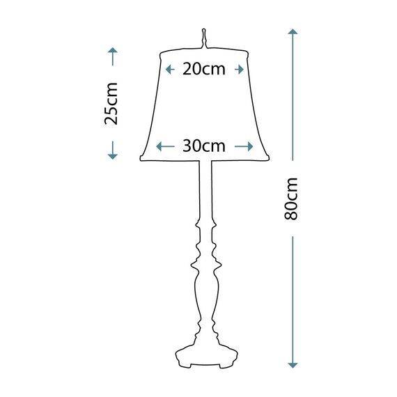 Настолна лампа Maine 1xE27 Stiffel Antique Nickel Stiffel SF-MAINE | Osvetlenieto.bg