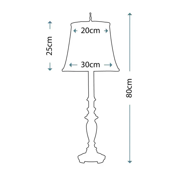 Настолна лампа Maine 1xE27 Stiffel Antique Nickel Stiffel SF-MAINE | Osvetlenieto.bg