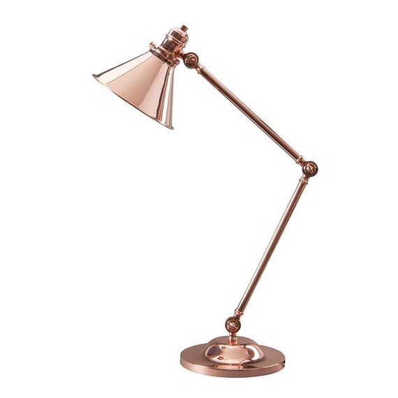 Настолна лампа Provence 1xE27 Polished Copper Elstead Lighting PV-TL-CPR | Osvetlenieto.bg