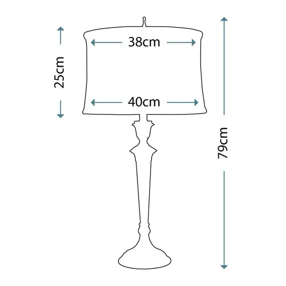 Настолна лампа Syracuse 1xE27 Antique Nickel Stiffel SF-SYRACUSE-AN | Osvetlenieto.bg