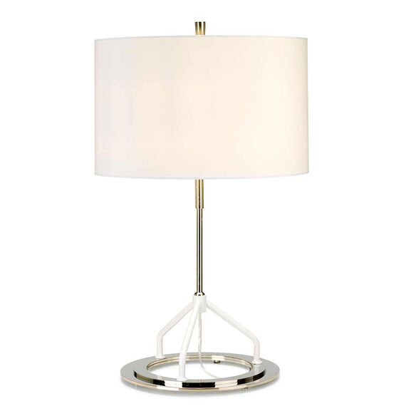 Настолна лампа Vicenza 1xE27 Dark Grey Polished Nickel Elstead Lighting VICENZA-TL-WPN | Osvetlenieto.bg