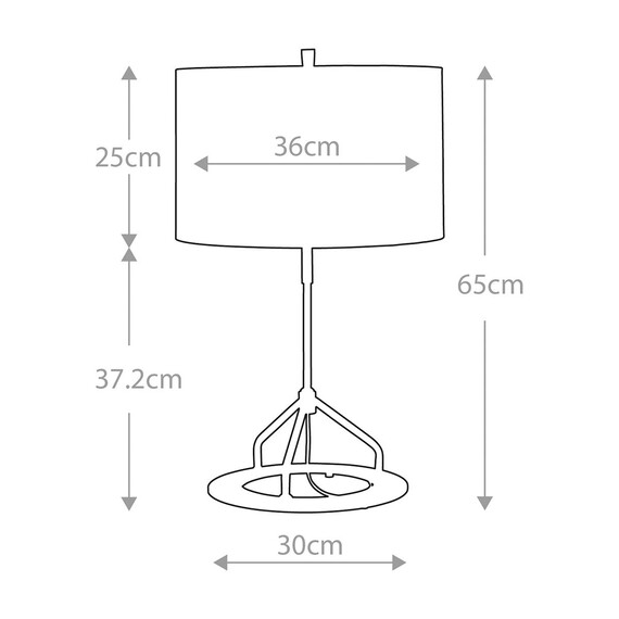 Настолна лампа Vicenza 1xE27 Dark Grey Polished Nickel Elstead Lighting VICENZA-TL-WPN | Osvetlenieto.bg