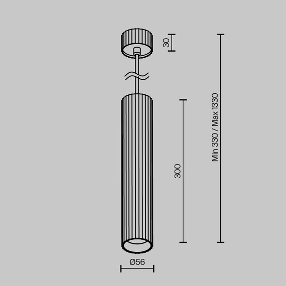 Пендел Calipso P106PL-01-GU10-W Maytoni 1xGU10 | Osvetlenieto.bg