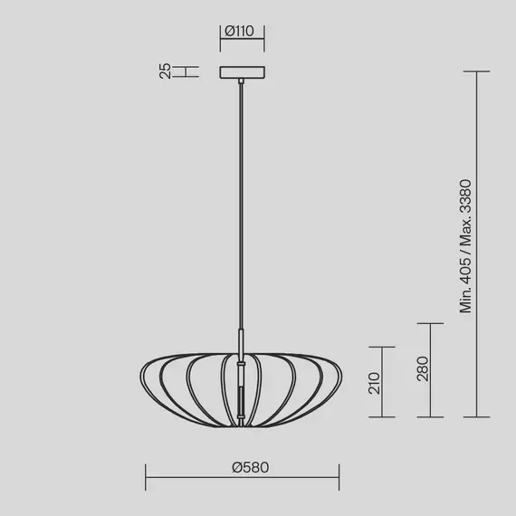 Пендел Cambio MOD398PL-01GR1 Maytoni 1xE27 | Osvetlenieto.bg