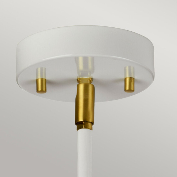 Пендел Quinto 1xE27 White Aged Brass Elstead Lighting QUINTO1P-WAB | Osvetlenieto.bg