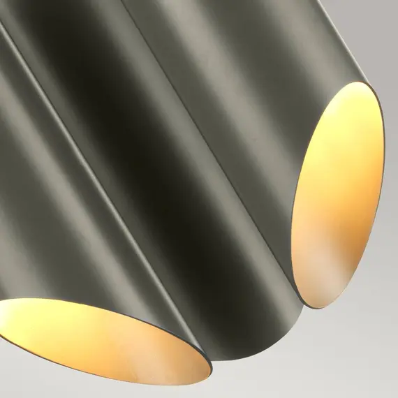 Полилей Quinto 3xE27 Dark Grey Polished Nickel Elstead Lighting QUINTO3-GPN | Osvetlenieto.bg