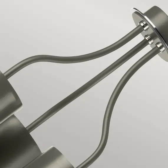 Полилей Quinto 3xE27 Dark Grey Polished Nickel Elstead Lighting QUINTO3-GPN | Osvetlenieto.bg