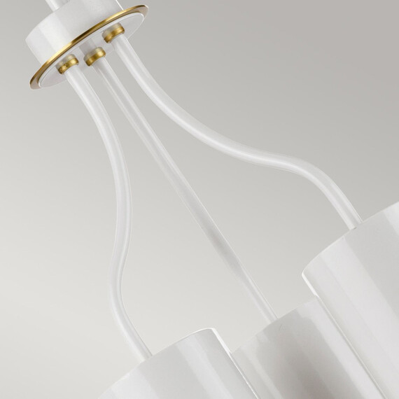 Полилей Quinto 3xE27 White Aged Brass Elstead Lighting QUINTO3-WAB | Osvetlenieto.bg