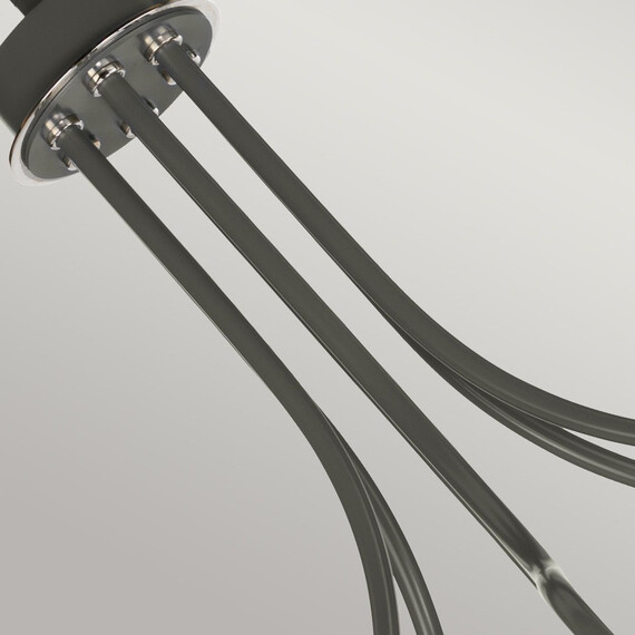 Полилей Quinto 6xE27 Dark Grey Polished Nickel Elstead Lighting QUINTO6-GPN | Osvetlenieto.bg
