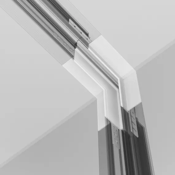 Вертикален L-конектор магнитна шина за вграждане бял Exility TRA034ICL-42.12W Maytoni | Osvetlenieto.bg