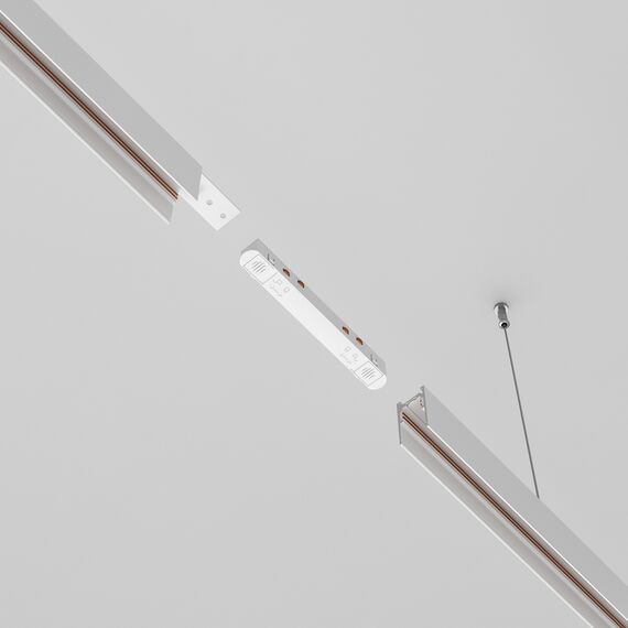 Прав захранващ конектор за магнитна шина бял Exility TRA034PC-42W Maytoni | Osvetlenieto.bg