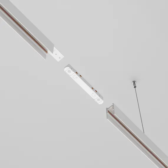 Прав захранващ конектор магнитна шина бял Exility TRA034PC-42W Maytoni | Osvetlenieto.bg