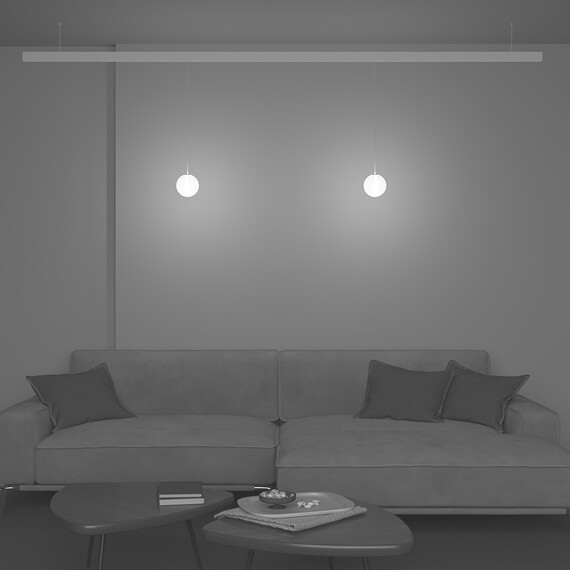 Bluetooth LED Пендел магнитна шина Exility Luna TR039-4-5W3K-WW-DS-W-1 Maytoni 5W 3000-6000K | Osvetlenieto.bg