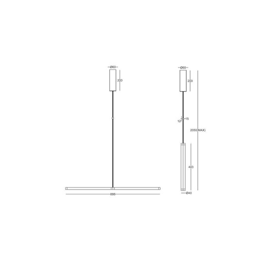 Bluetooth LED Пендел Supersymmetry P096PL-L11BK1 Maytoni 18W 4000K | Osvetlenieto.bg