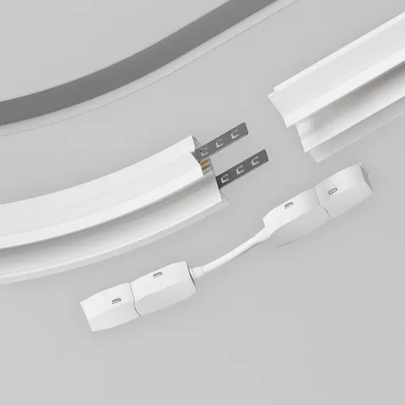 Електрически С-конектор магнитна шина за вграждане бял Exility TRA034CS-W-DE Maytoni | Osvetlenieto.bg