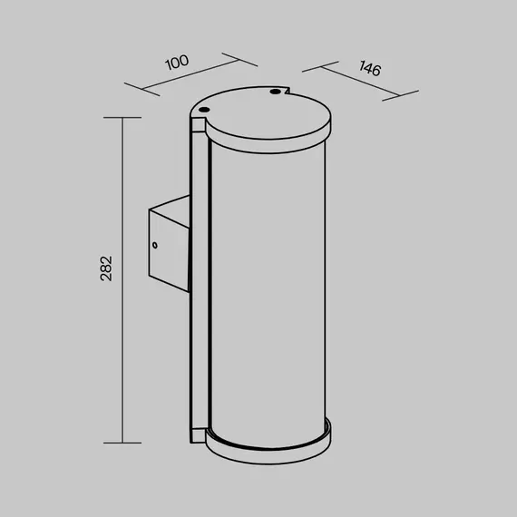 Фасаден аплик Conf O451WL-01GF Maytoni 1xE27 IP54 | Osvetlenieto.bg