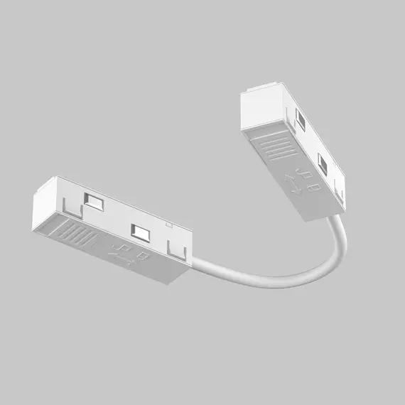 Ъглов захранващ конектор магнитна шина бял Exility TRA034CPC-42W-15-1 Maytoni | Osvetlenieto.bg