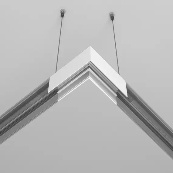 Хоризонтален ъгъл магнитна шина за открит монтаж бял Exility TRA034HCL-41W Maytoni | Osvetlenieto.bg