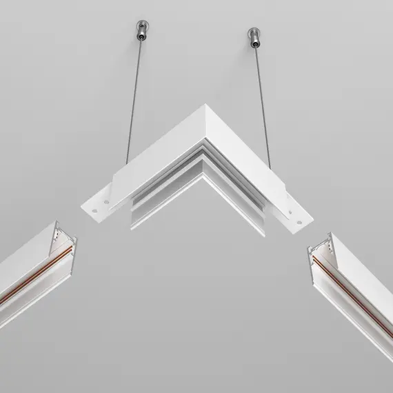 Хоризонтален ъгъл магнитна шина за открит монтаж бял Exility TRA034HCL-41W Maytoni | Osvetlenieto.bg