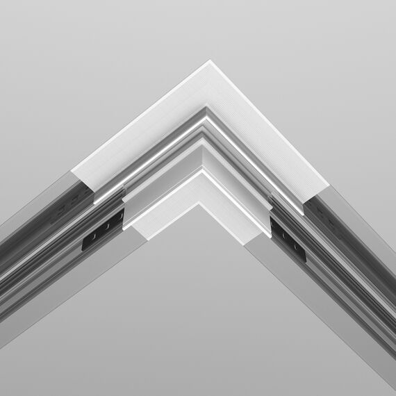 Хоризонтален ъгъл за магнитна шина за вграждане бял Exility TRA034CL-42.12W Maytoni | Osvetlenieto.bg