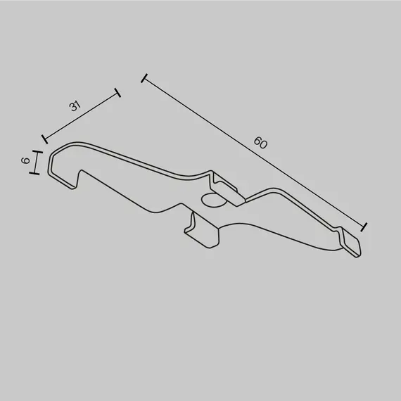 Крепежен елемент магнитна шина за открит монтаж бял Exility TRA034HS-21W Maytoni | Osvetlenieto.bg