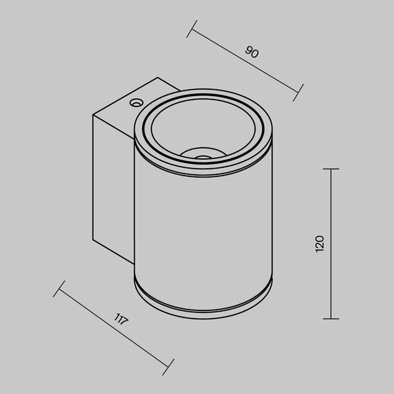 LED Фасаден аплик Shim O303WL-L5GF3K Maytoni 5W 3000K | Osvetlenieto.bg