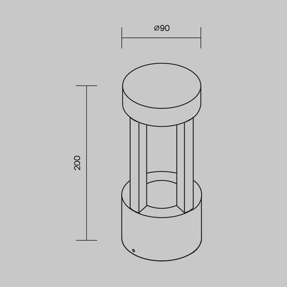 LED Фасаден аплик Vint O458WL-L9GF3K Maytoni 9W 3000K | Osvetlenieto.bg