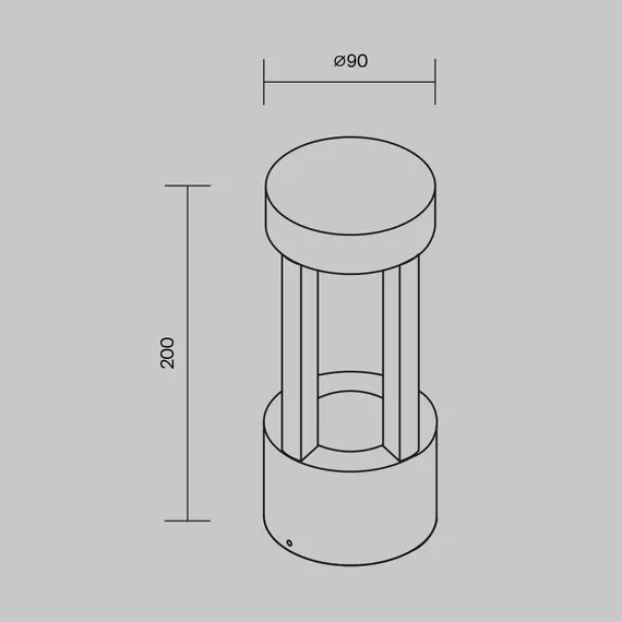 LED Фасаден аплик Vint O458WL-L9GF3K Maytoni 9W 3000K | Osvetlenieto.bg
