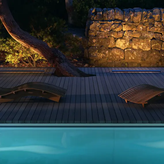 LED Градинска лампа Edge O415FL-L15GR3K Maytoni 15W 3000K | Osvetlenieto.bg