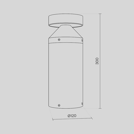 LED Градинска лампа Olten O591FL-L12GF3K Maytoni 12W 3000K | Osvetlenieto.bg