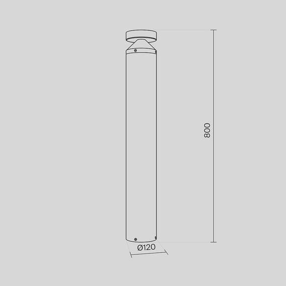 LED Градинска лампа Olten O591FL-L12GF3K1 Maytoni 12W 3000K | Osvetlenieto.bg