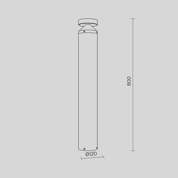 LED Градинска лампа Olten O591FL-L12GF3K1 Maytoni 12W 3000K | Osvetlenieto.bg