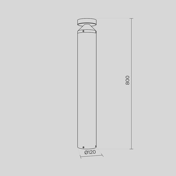 LED Градинска лампа Olten O591FL-L12GF3K1 Maytoni 12W 3000K | Osvetlenieto.bg