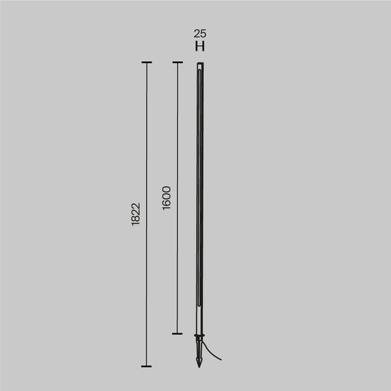 LED Градинска лампа Pole O440FL-L24GF3K Maytoni 24W 3000K | Osvetlenieto.bg
