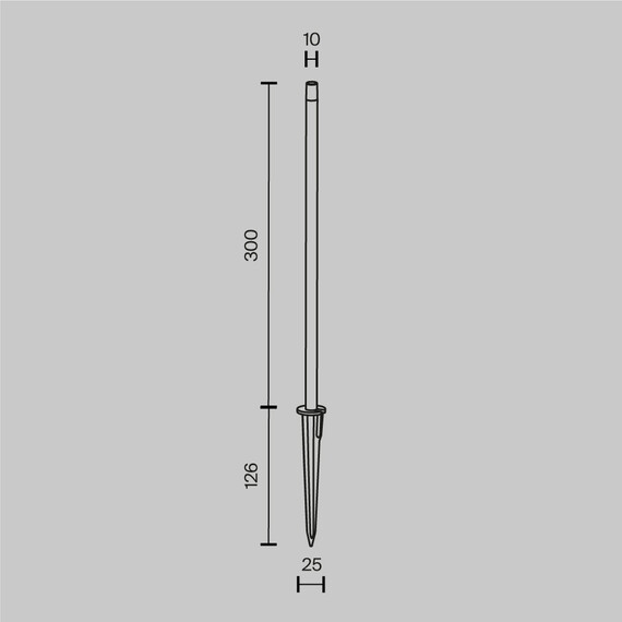 LED Градинска лампа Spear O441FL-L1GF3K Maytoni 1W 3000K | Osvetlenieto.bg