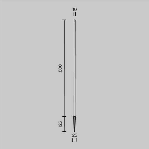 LED Градинска лампа Spear O441FL-L1GF3K1 Maytoni 1W 3000K | Osvetlenieto.bg